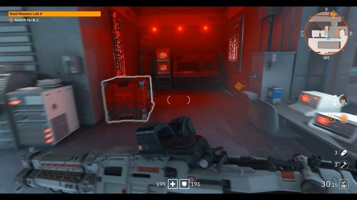 Direkt neben der Halle, in der Sie mit Ihren Feinden kämpfen, befindet sich ein kleines Büro – Geheimnisse und Sammlerstücke in Lab X |  Wolfenstein Youngblood – Sammlerstücke und Geheimnisse – Wolfenstein Youngblood Guide