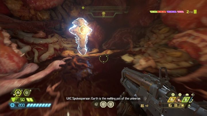 You will find this rune at the end of one of the corridors - Doom Eternal: Super Gore Nest secrets maps and location - Collectibles and secrets - Doom Eternal Guide