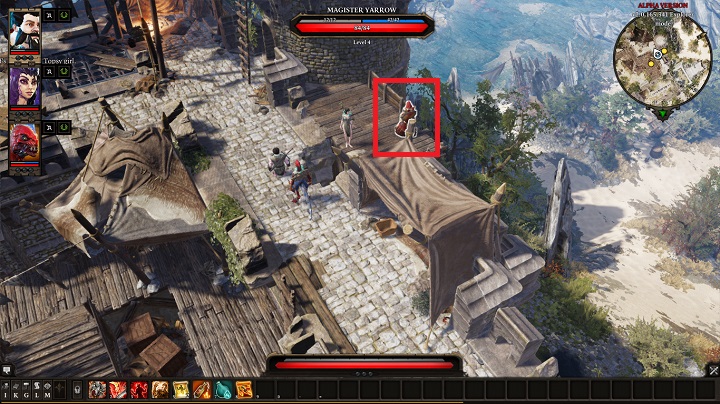 Auf einer der Verteidigungsmauern direkt am Eingang der Festung finden Sie Magister Yarrow – The Murderous Gheist |  Akt I – Kapitel II – Fort Joy – Divinity Original Sin 2 Guide