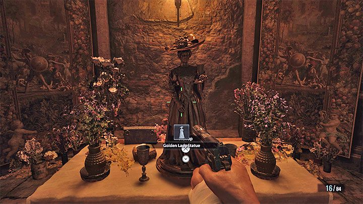 You can turn around already and pick up the treasure: Golden Lady Statue - Resident Evil Village: Golden Chests - map, list - Secrets & Collectibles - Resident Evil Village Guide