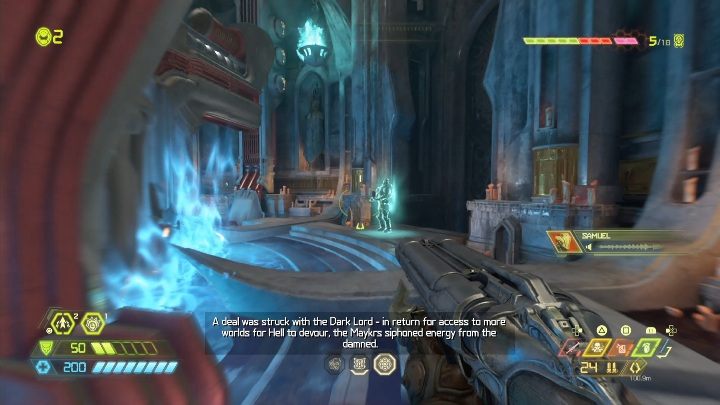 This secret is located on the opposite side of the entrance to the location, behind a huge mechanism - Doom Eternal: Taras Nabad secrets maps and location - Collectibles and secrets - Doom Eternal Guide