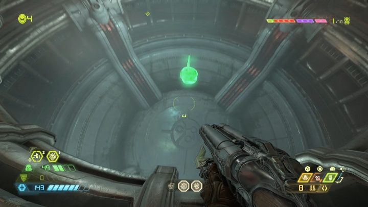You will find your first extra life right under the machine - Doom Eternal: Taras Nabad secrets maps and location - Collectibles and secrets - Doom Eternal Guide
