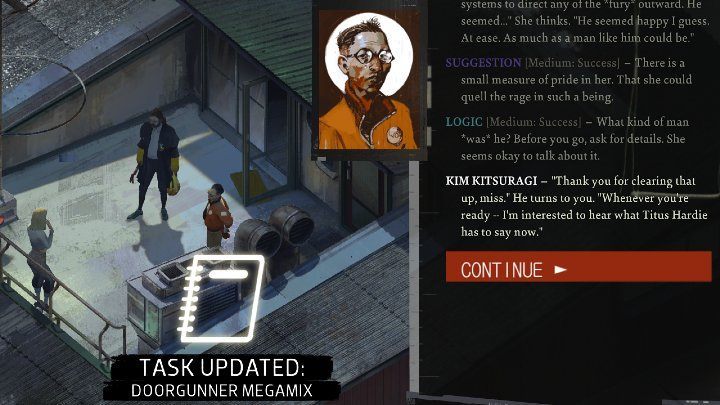 Interagieren Sie mit dem Band im Inventar und hören Sie sich die Aufnahme an. Sprechen Sie dann mit Klaasje – Disco Elysium: Doorgunner Megamix – Komplettlösung – Motiv – Disco Elysium Guide