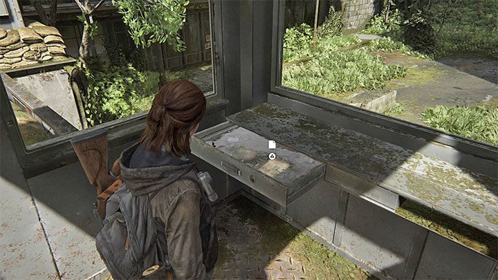 Enter the small watchtower and open the drawer where you will find the drawing - The Last of Us 2: Downtown map - collectibles, artefacts, coins - Seattle Day 1 - Ellie - The Last of Us 2 Guide