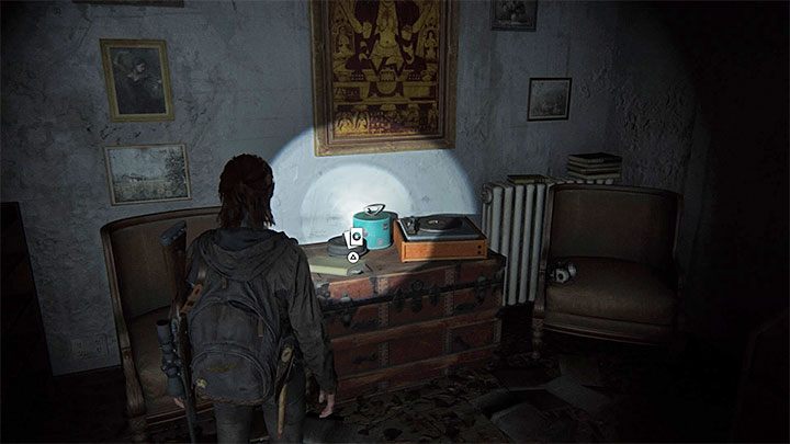 The secret lies on a large crate in a room at the back of the bookstore - The Last of Us 2: Capitol Hill - collectibles, artefacts, coins - Seattle Day 1 - Ellie - The Last of Us 2 Guide