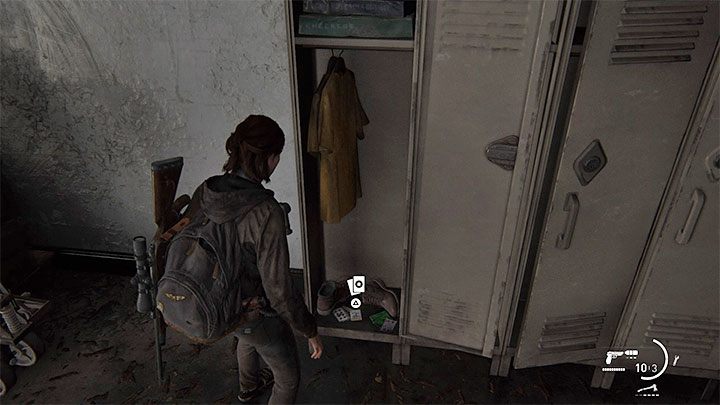 You will find the card you are looking for in one of the vertical cabinets - The Last of Us 2: Capitol Hill - collectibles, artefacts, coins - Seattle Day 1 - Ellie - The Last of Us 2 Guide