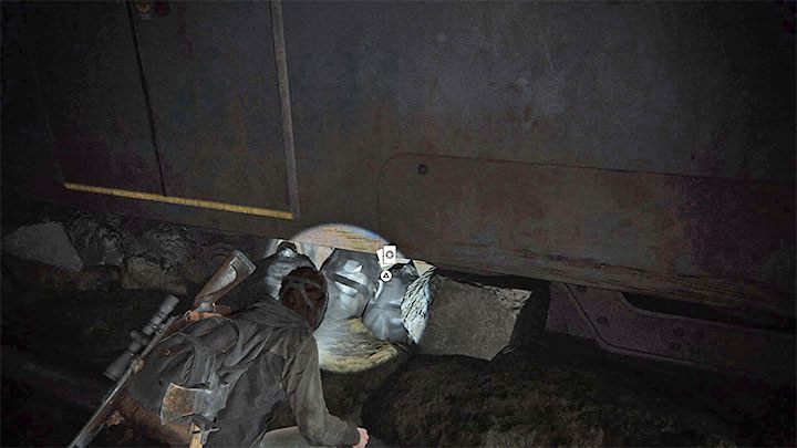 Das Geheimnis ist im Müll unter einem der U-Bahn-Waggons versteckt – The Last of Us 2: The Tunnels – Sammlerstücke, Artefakte, Münzen – Seattle Tag 1 – Ellie – The Last of Us 2 Guide