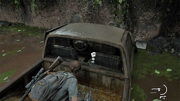 Climb onto the cargo space of the pick-up and smash the rear passenger window - The Last of Us 2: Hillcrest - collectibles, artefacts, coins - Seattle Day 2 - Ellie - The Last of Us 2 Guide