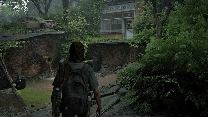 Dont go towards the café yet, just turn left - The Last of Us 2: Hillcrest - collectibles, artefacts, coins - Seattle Day 2 - Ellie - The Last of Us 2 Guide