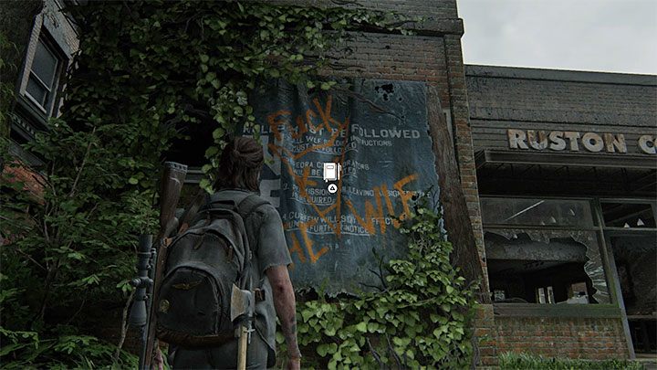 You still have to stay in the area where you found the two other secrets described above in the Hillcrest stage - The Last of Us 2: Hillcrest - collectibles, artefacts, coins - Seattle Day 2 - Ellie - The Last of Us 2 Guide