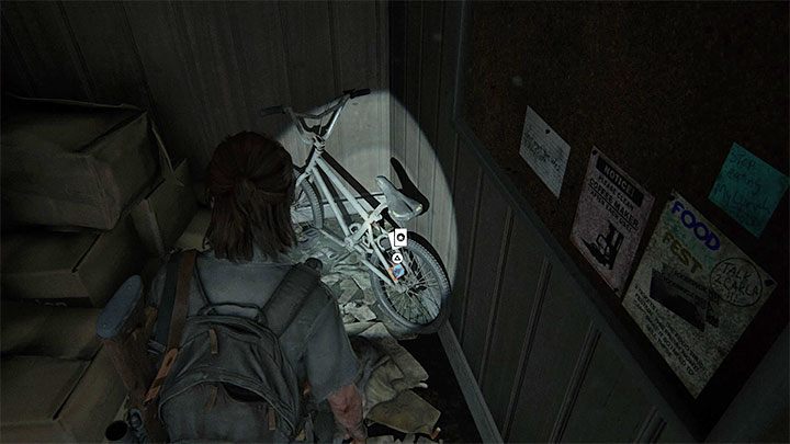The secret is lying between the spokes of a childrens bike - The Last of Us 2: Hillcrest - collectibles, artefacts, coins - Seattle Day 2 - Ellie - The Last of Us 2 Guide
