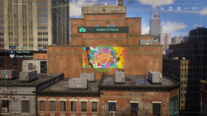 Machen Sie ein Foto von dem Wandgemälde auf dem Dach des Gebäudes im nördlichen Teil von Greenwich – Spider Man 2: Alle Fototermine – Orte – Geheimnisse und Sammlerstücke – Spider Man 2 Guide