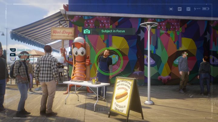 Machen Sie ein Foto vom Hot-Dog-Stand auf Coney Island – Spider Man 2: Alle Fototermine – Orte – Geheimnisse und Sammlerstücke – Spider Man 2 Guide