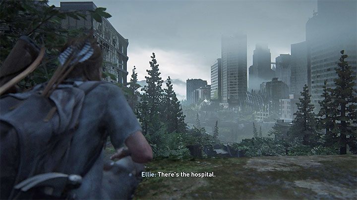 Ellie will make this entry automatically during In Search of Nora, after reaching a vantage point from which you can see your destination - the hospital - The Last of Us 2: In Search of Nora, The Seraphites - artefacts, coins - Seattle Day 2 - Ellie - The Last of Us 2 Guide