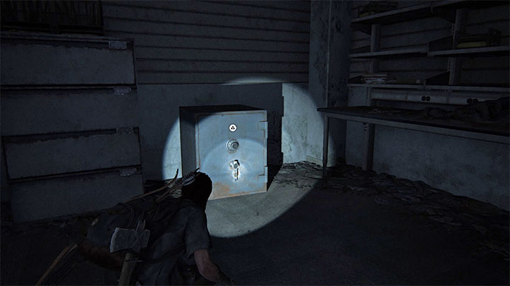 The safe is in a newly discovered unlit area - The Last of Us 2: In Search of Nora, The Seraphites - artefacts, coins - Seattle Day 2 - Ellie - The Last of Us 2 Guide