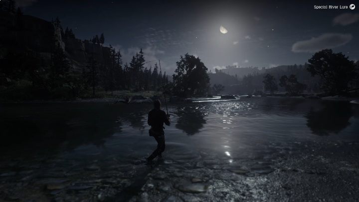 In diesem Fall können Sie die Rute von jedem Flussufer aus werfen – Red Dead Redemption 2: Legendärer Kettenpflücker – Karten, Tipps – Legendäre Fische – Red Dead Redemption 2 Guide