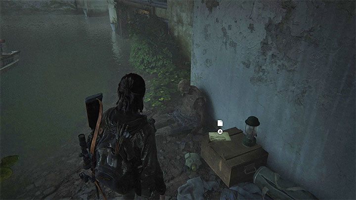 Neben der Leiche finden Sie einen Brief mit einem Bild des Schlurfers – The Last of Us 2: The Flooded City – Sammlerstücke, Artefakte, Münzen – Seattle, Tag 3 – Ellie – The Last of Us 2 Guide