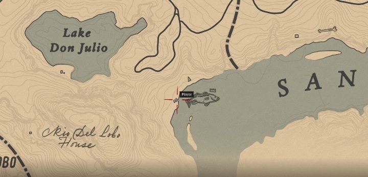 Der Fisch ist im San Luis River – Red Dead Redemption 2: Legendärer Forellenbarsch – Karten, Tipps – Legendärer Fisch – Red Dead Redemption 2 Guide