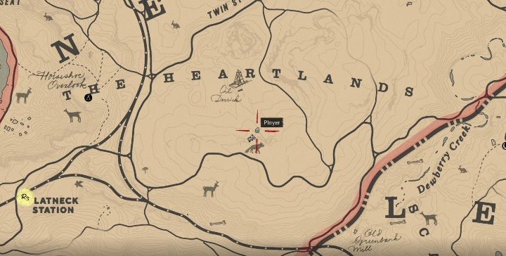 These bones can be found in the southern part of The Heartlands - Red Dead Redemption 2: Dinosaur Bones - where to find all of them? Maps - Dinosaur bones and Rock Carvings - Red Dead Redemption 2 Guide