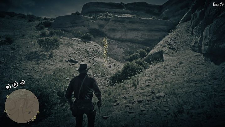 These bones are located between the mountains - Red Dead Redemption 2: Dinosaur Bones - where to find all of them? Maps - Dinosaur bones and Rock Carvings - Red Dead Redemption 2 Guide