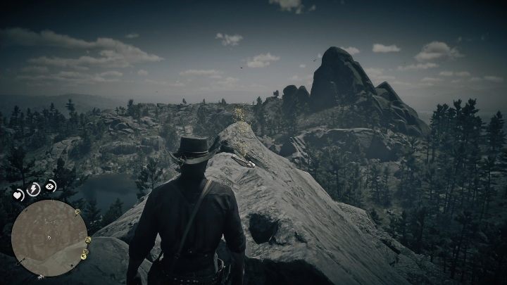 Climb one of the mountains - Red Dead Redemption 2: Dinosaur Bones - where to find all of them? Maps - Dinosaur bones and Rock Carvings - Red Dead Redemption 2 Guide