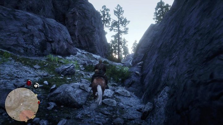 Reach the top of the mountain by riding on your horse - Red Dead Redemption 2: Dinosaur Bones - where to find all of them? Maps - Dinosaur bones and Rock Carvings - Red Dead Redemption 2 Guide