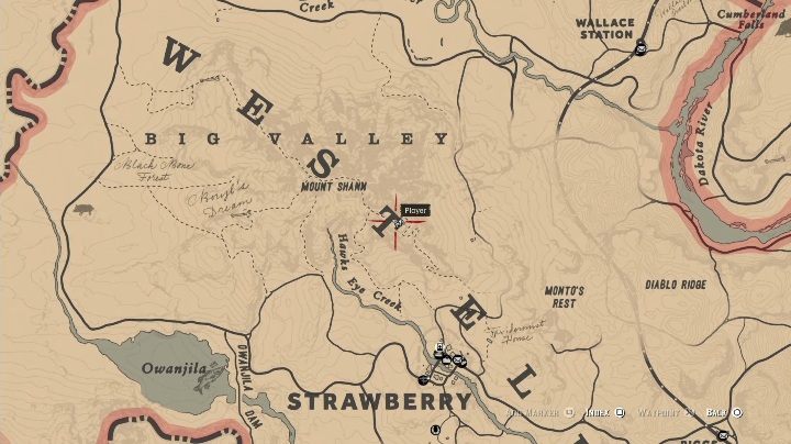 Sie finden die sechste Schnitzerei in der Nähe des Big Valley – Red Dead Redemption 2: Felszeichnungen – wo findet man sie alle?  Karten – Dinosaurierknochen und Felszeichnungen – Leitfaden zu Red Dead Redemption 2