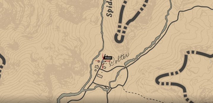 Das Grab befindet sich im nördlichen Teil der Karte, in der Nähe der Spinnenschlucht – Red Dead Redemption 2: Gräber – Karten, Orte, Tipps – Geheimnisse und Sammlerstücke – Red Dead Redemption 2 Guide