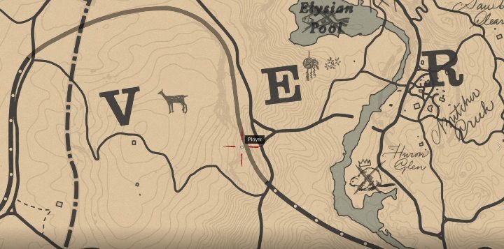 Das Grab befindet sich westlich von Van Horn, in der Nähe des Elysian Pool – Red Dead Redemption 2: Gräber – Karten, Orte, Tipps – Geheimnisse und Sammlerstücke – Red Dead Redemption 2 Guide