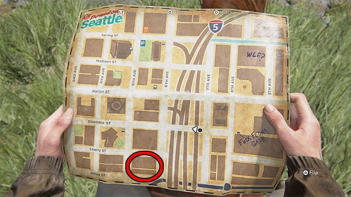Der Safe befindet sich in den Ruinen des Westlake Bank-Gebäudes – er ist auf den Bildern oben zu sehen – The Last of Us 2: Safe-Kombinationen – Seattle, Tag 1 Ellie – Safes – The Last of Us 2 Guide