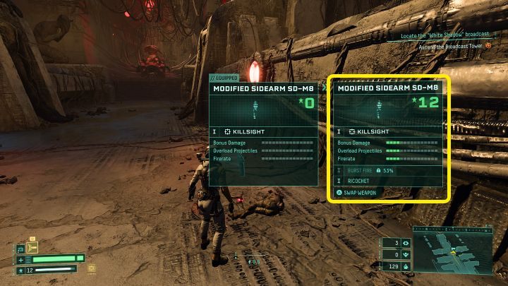 It's worth noting that before the boss fight, you will find a good quality Modified Sidearm that will be perfectly suited for this battle - Return: Nemesis - boss, how to defeat? - Bosses - Returnal Guide