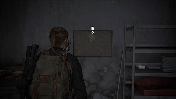 Finden Sie das Schwarze Brett mit einer Notiz auf derselben Etage – The Last of Us 2: Sichere Kombinationen – Seattle, Tag 2 Abby – Tresore – The Last of Us 2 Guide