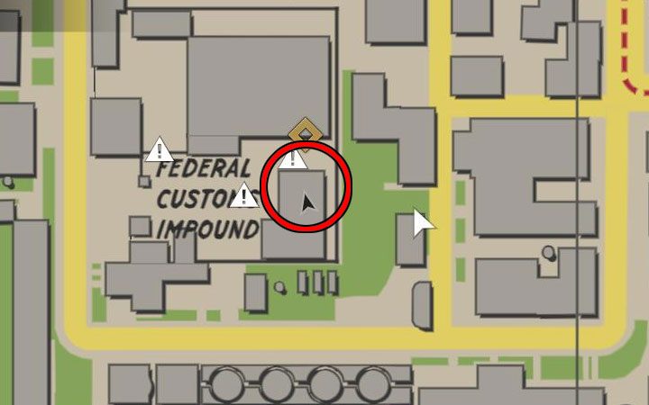 The card is in one of the guarded buildings of Federal Customs Impound in the Works Quarter district - Mafia Definitive Edition: Cigarette Cards - list and locations - Secrets and finders - Mafia Definitive Edition Guide, Walkthrough