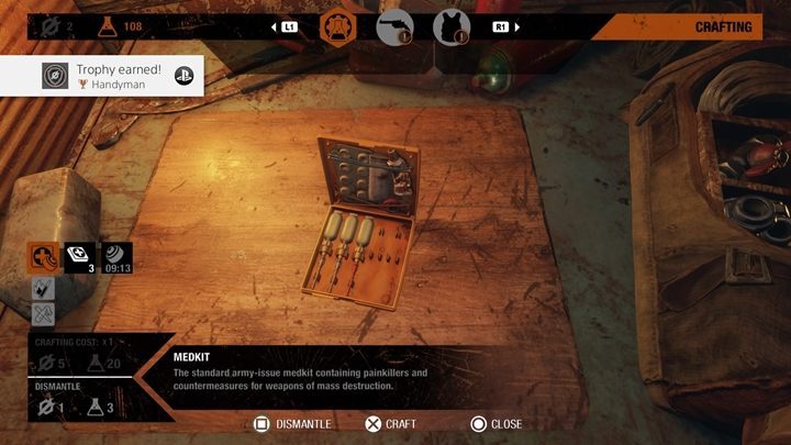 How to unlock: Spend 500 consumable resources on crafting - Metro Exodus: List of all achievements and trophies - Achievements and trophies - Metro Exodus Guide