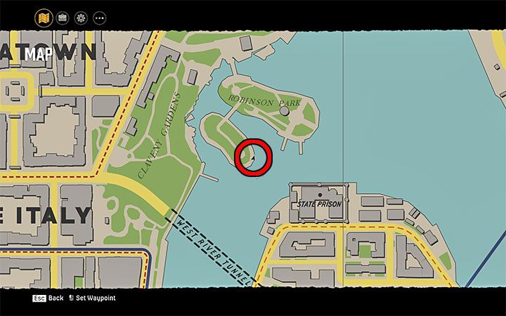 The magazine is located on a small island adjacent to the larger Robinson Park Island and the Chinatown district - Mafia Definitive Edition: Super Science Stories Magazines - list and locations - Secrets and finders - Mafia Definitive Edition Guide, Walkthrough