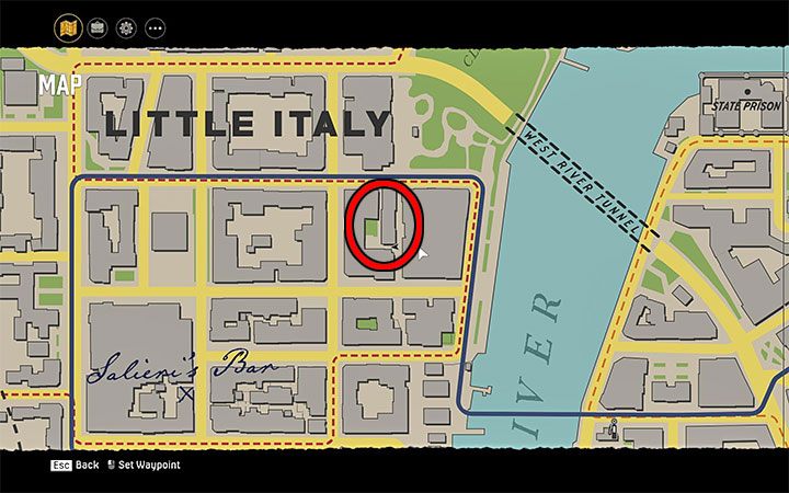 The magazine can be found at the location shown in the picture in the Little Italy district, northeast of Salieri's bar - Mafia Definitive Edition: Black Mask magazines - list and locations - Secrets and finders - Mafia Definitive Edition Guide, Walkthrough