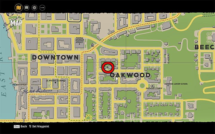 The magazine is located in the northwest part of the Oakwood neighborhood - Mafia Definitive Edition: Terror Tales magazines - list and locations - Secrets and finders - Mafia Definitive Edition Guide, Walkthrough