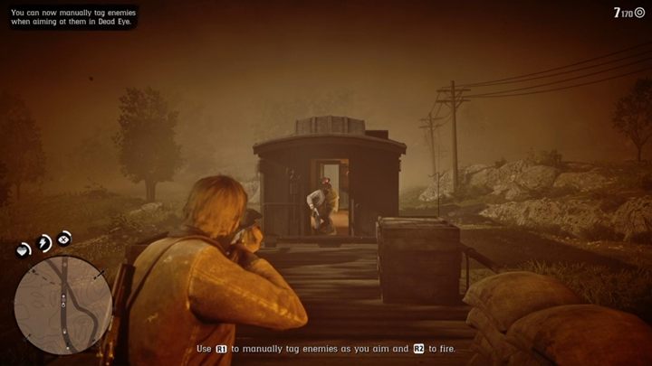 Fahren Sie fort – Sean wird von einer Tür überrascht – Red Dead Redemption 2: Pouring Forth Oil – Komplettlösung – Kapitel 2 – Horseshoe Overlook – Red Dead Redemption 2-Leitfaden