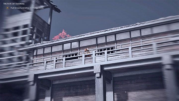 Die Bogenschützen an den Wänden können, wie im Bild gezeigt, Ärger verursachen – Komplettlösung für Ghost of Tsushima: The Fate Of Tsushima – Akt 2 – Leitfaden für Ghost of Tsushima, Komplettlösung