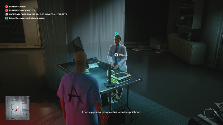 Step out of the small bathroom and let the woman in the white apron know you are ready - Hitman 3: Hush - how to kill? - Chongqing, China, walkthrough - End Of An Era - Chongqing - Hitman 3 Guide