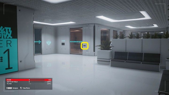 Use thecamera to hack the terminal at the door leading to the break room - this will black out the windows - Hitman 3: Imogen Royce - how to kill her? Chongqing, China, walkthrough guide - End Of An Era - Chongqing - Hitman 3 Guide