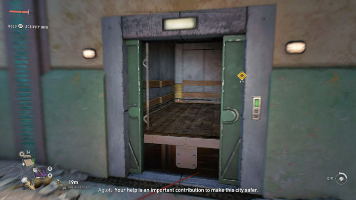 Durch erfolgreiches Anschließen der Kabel an die roten Kästchen 1, 2 und 3 wird der Aufzug aktiviert – Dying Light 2: A Place to Call Home – Komplettlösung – Story-Quest – Leitfaden zu Dying Light 2