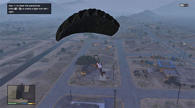 Vergessen Sie nicht, den Fallschirm zu benutzen!  - GTA 5: Minor Turbulence – Komplettlösung für die Mission – Hauptmissionen – GTA 5-Leitfaden