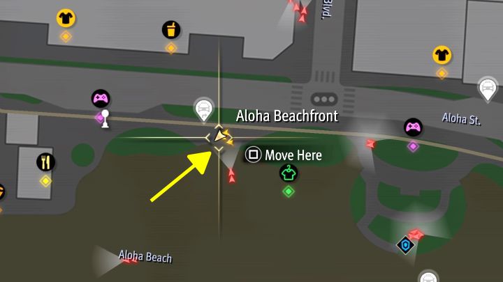 Ihre Aufgabe ist es, eine von Palmen umgebene Statue zu finden – Sie finden sie im östlichen Teil von Aloha Beach – Infinite Wealth: Alle Foto-Rallyes in Waikiki – Fotos für die Foto-Rallye – Like a Dragon Infinite Wealth Guide