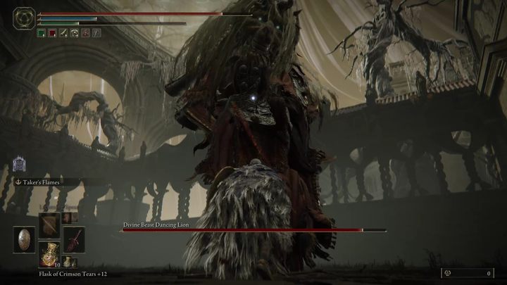 Der Boss greift fast immer mehrmals hintereinander an und seine Nahkampf-Kombos bestehen meist aus zwei oder vier Schlägen - Shadow of the Erdtree: Wie besiegt man den Boss Divine Beast Dancing Lion? - Bosse - Elden Ring Guide