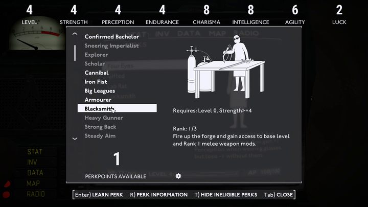 Voraussetzungen: Level 0, Stärke &gt - Fallout London: Beste Perks - Grundlagen - Fallout London Guide