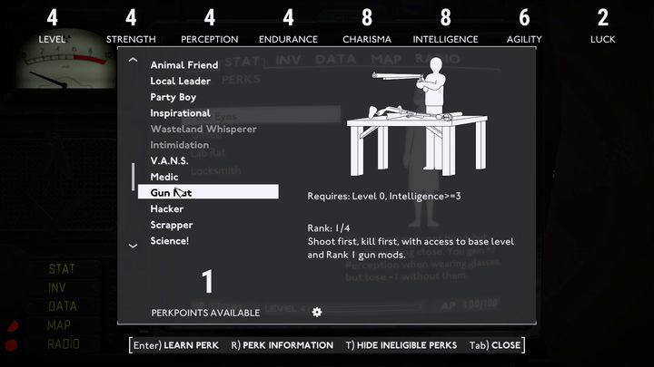 Voraussetzungen: Level 0, Intelligenz &gt - Fallout London: Beste Perks - Grundlagen - Fallout London Guide