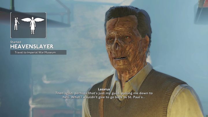 Sobald Sie die Gangster überzeugt oder besiegt haben und in den Käfig gelangen, können Sie endlich mit Lazarus sprechen - Fallout London: Wo finde ich Lazarus? - Quests - Fallout London Guide