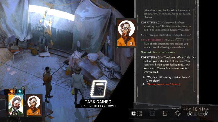 Erreiche beim Erkunden des Turms den Ort mit einem Generator - Disco Elysium: Ruhe im Flakturm - Komplettlösung - Sonstiges - Disco Elysium Guide