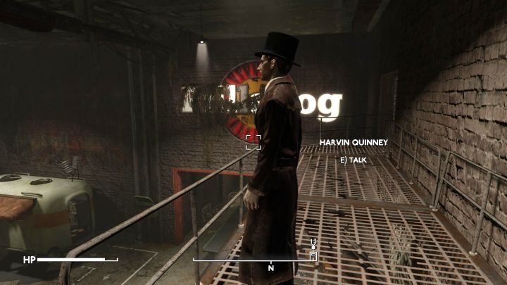 Harvin Quinney ist in der Fabrik – er ist der Fabrikleiter und ein optionales Gespräch mit ihm kann die Quest „No More Heroes“ freischalten – Fallout London: Wie öffnet man das Tor zur Prilladog Food Factory? – Erkundung – Fallout London-Handbuch